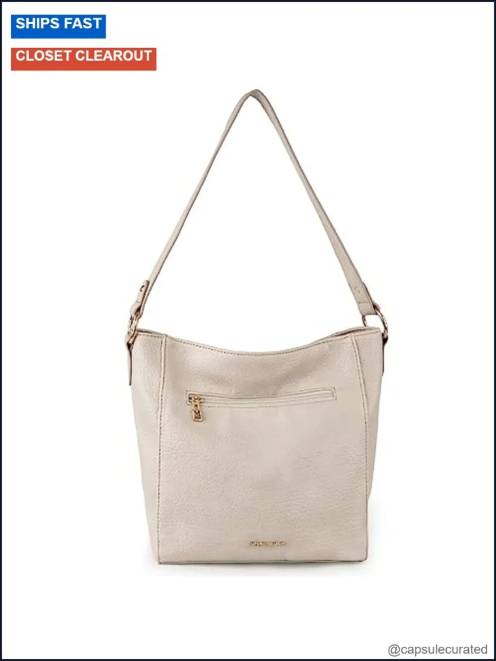Vegan Leather Hobo Shoulder Bag Purse Women's Handbag Medium Soft